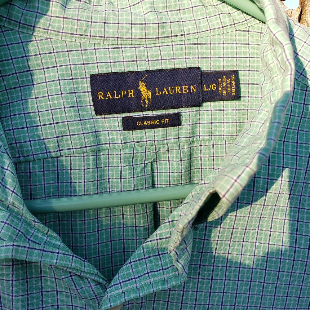 Ralph Lauren‎ Mens Classic Fit Shirt Large - Picture 3 of 5